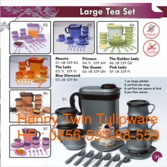 Tulipware Cantik Large Tea Set