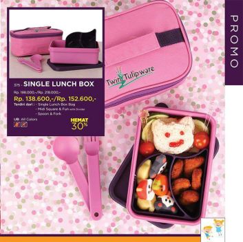 Tempat Perbekalan Single Lunch Box Tulipware 2017